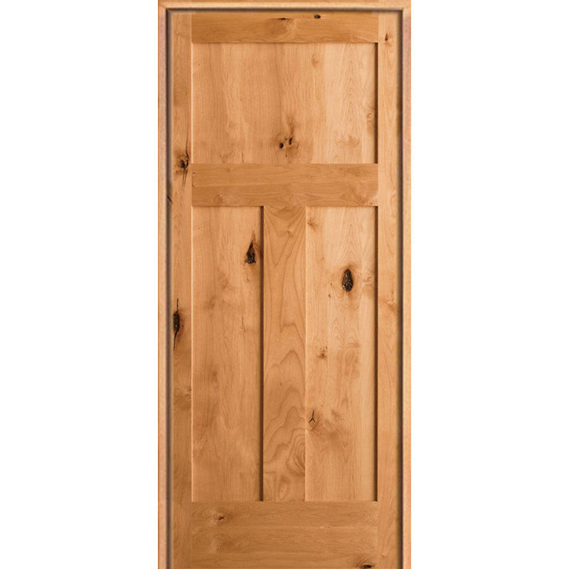 UberDoors Paneled Wood Unfinished Craftsman Shaker Standard Door Wayfair